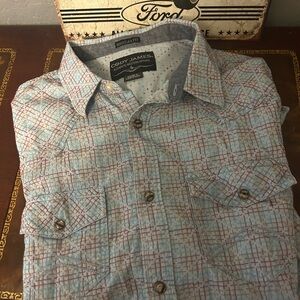 Cody James long sleeve pearl snap western shirt Large
